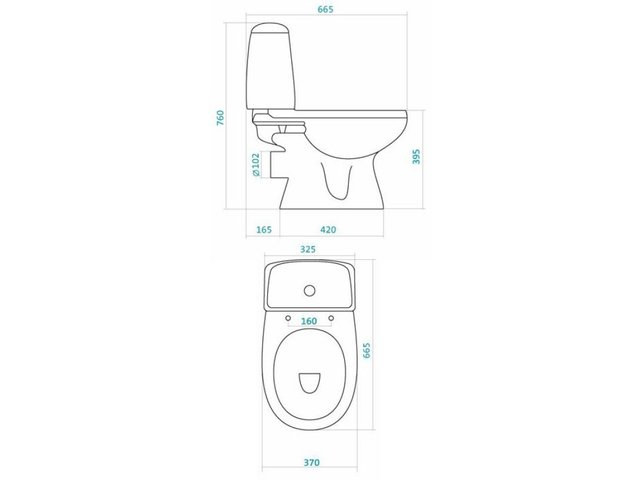 Унитаз-компакт Цезарь 1WH301745